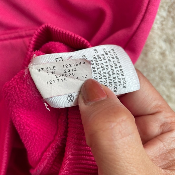 Under Armour Hoodie Womens Pink XS ColdGear Fleece Big Logo Semi-Fitted 1221640 - Picture 10 of 13